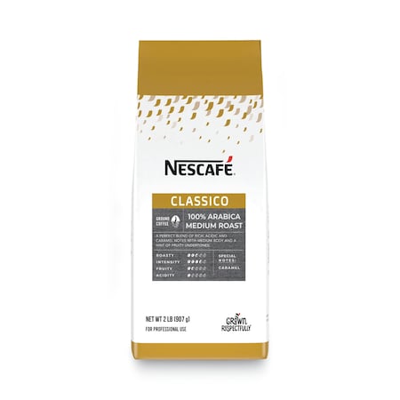 Nescafe Coffee, Classico 100% Arabica, Bag, Coffee, 2 lb, 6 PK 12467579